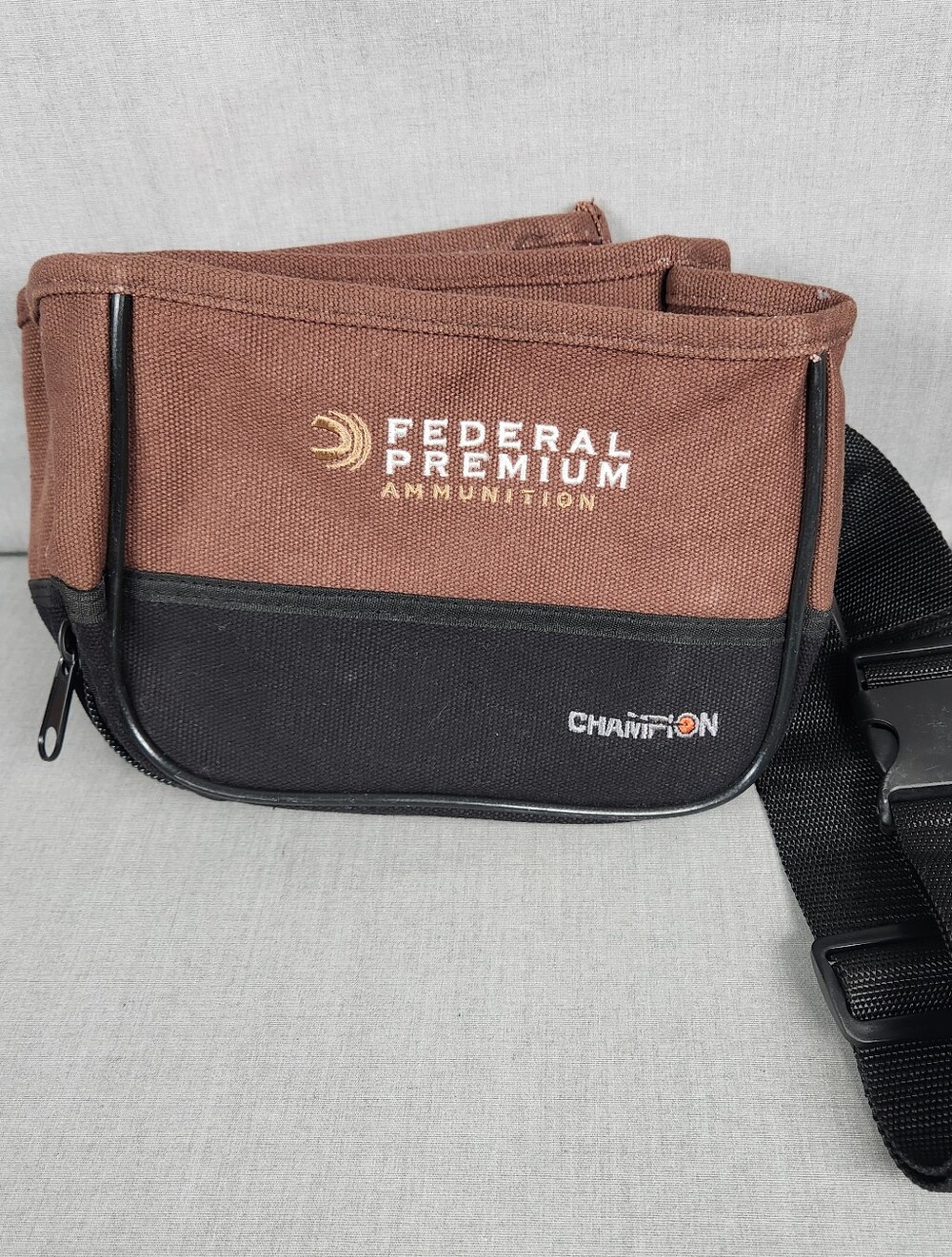 Federal Premium Ammunition Bag Champion w Waist Belt & Trap Zipper Waistpack Adj